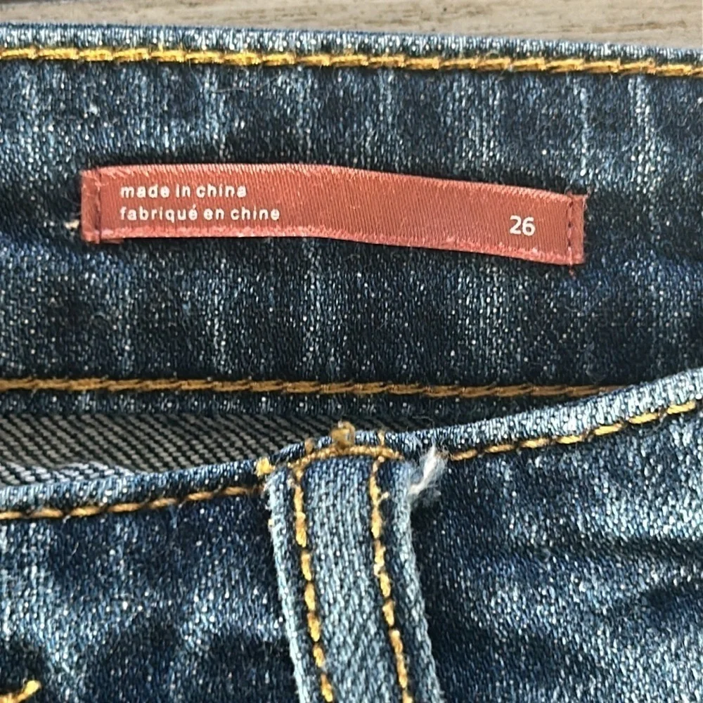 PILCRO anthropologie slim boyfriend crop jeans size 26